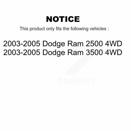 Kugel Front Wheel Bearing Hub Assembly For 2003-2005 Dodge Ram 2500 3500 4WD 70-515061